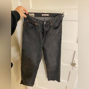 Levi’s high rise rib cage straight jeans